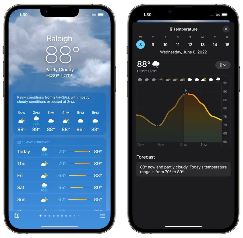 蘋果全新iOS 16天氣App體驗(yàn)，集成Dark Sky技術(shù)